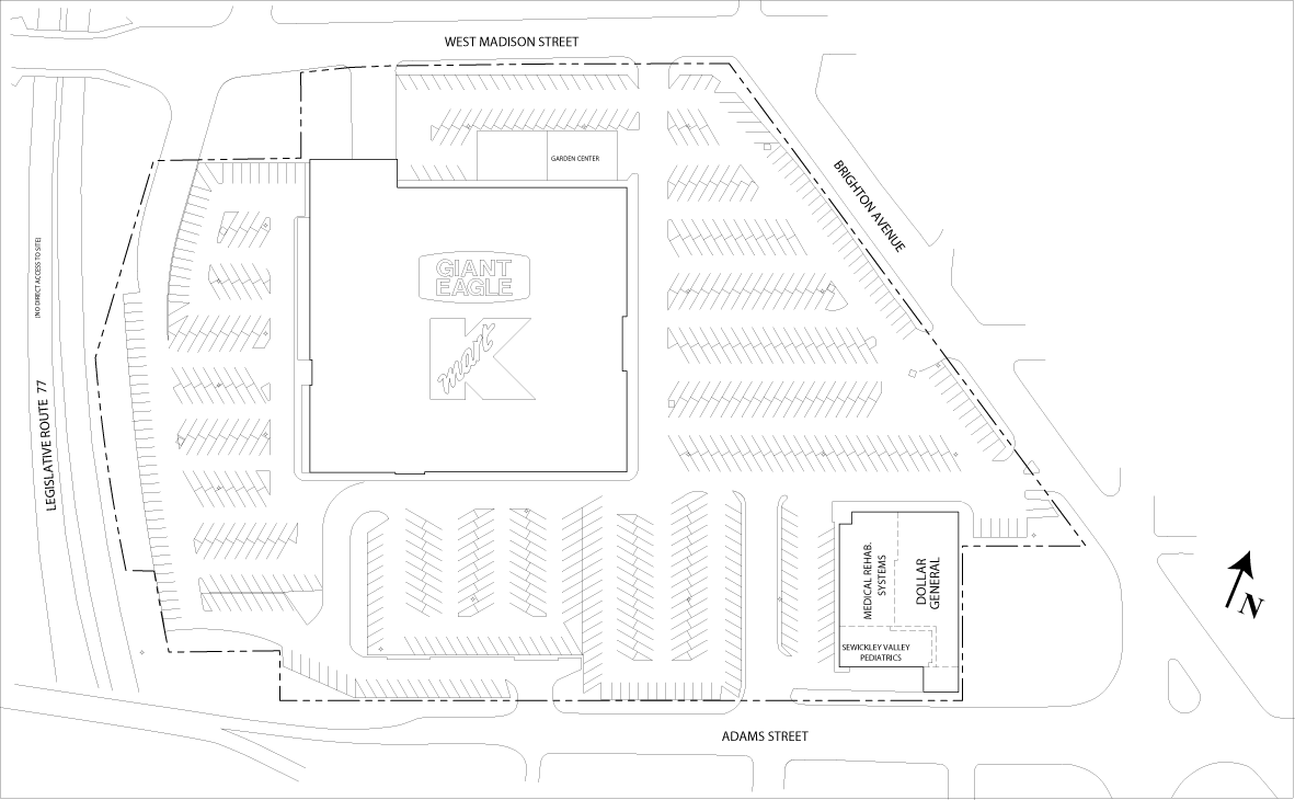 Site Plan drawing for Madison Square
