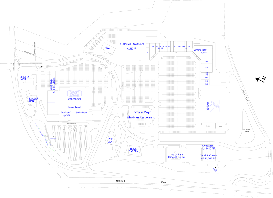 Site Plan drawing for McIntyre Square