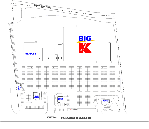 Site Plan drawing for Riverview Plaza
