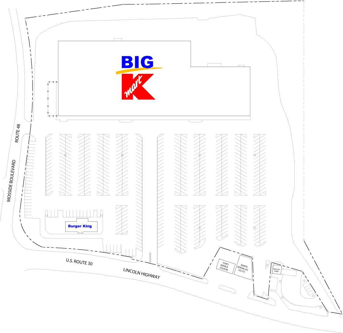 Site Plan drawing for Route 30 Plaza