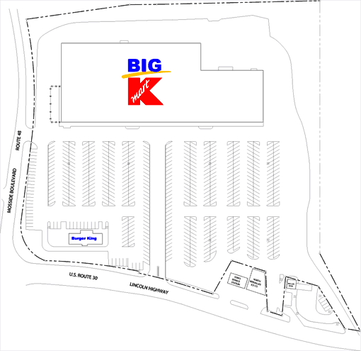 Site Plan drawing for Route 30 Plaza