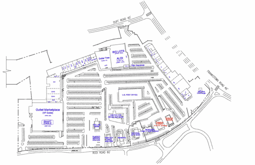 Site Plan drawing for Penn Hills Center