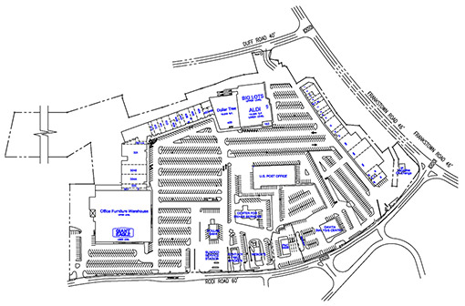 Site Plan drawing for Penn Hills Center