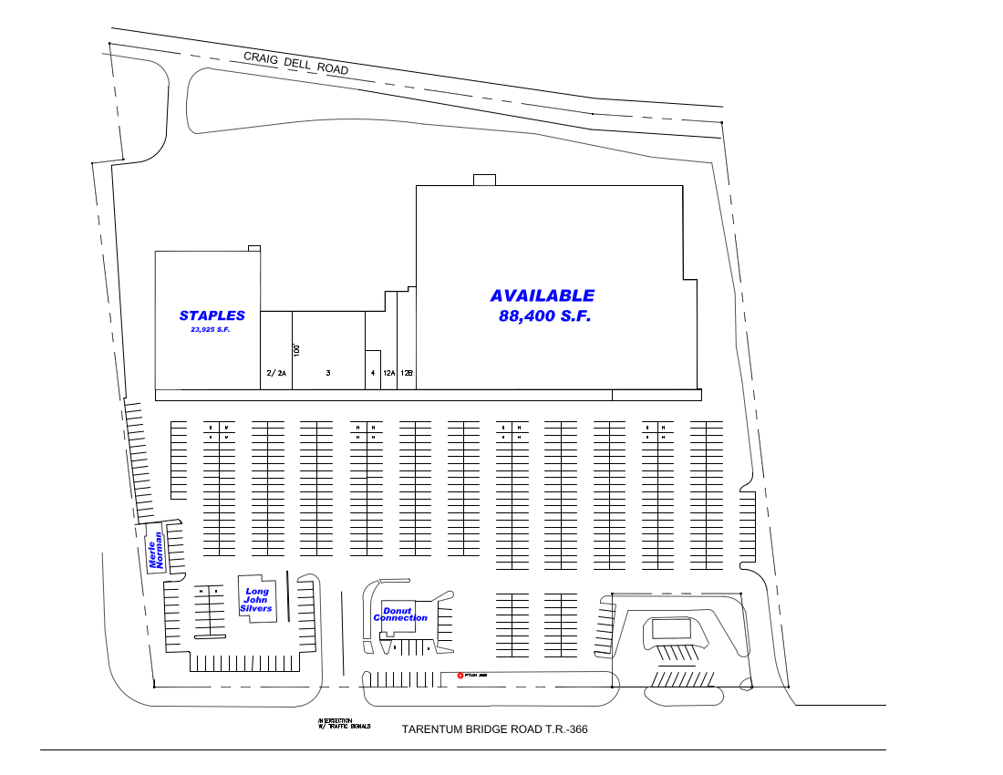 Site Plan drawing for Riverview Plaza